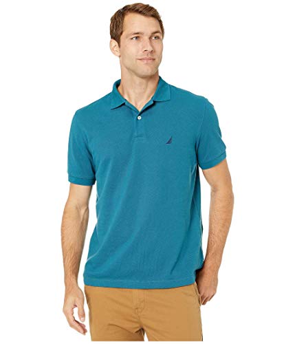 Nautica Short Sleeve Solid Deck Shirt Blue XL