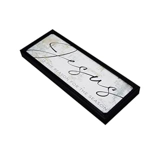 Jesusisthereasonfortheseasonframedprintrusticfarmhousefamilywelcomehomedecorsignforwallorfreestandingshelfsitter Urban Country Home Decor Jesus is the reason for the season framed print rustic farmhouse family welcome home decor sign for wall or freestanding shelf sitter urban country home decor