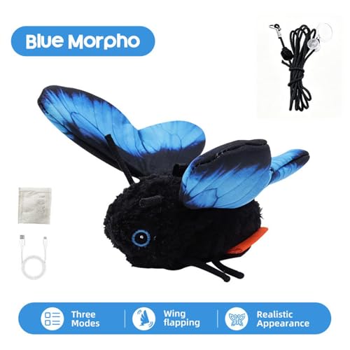 Jeu interactif pour chats design papillon - Stimulateur d'exercice d'intérieur - 6