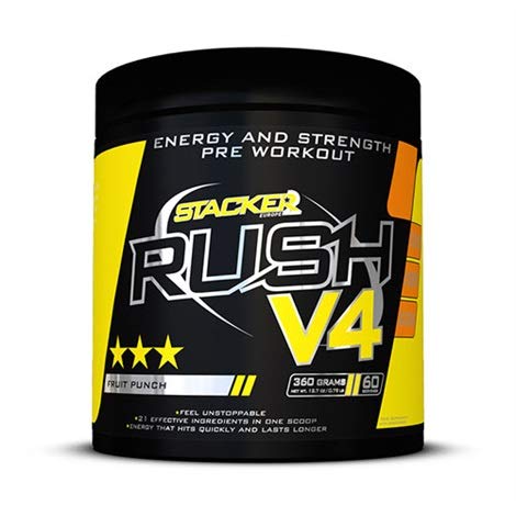 Rush V4 Pre-Workout Booster, Cola