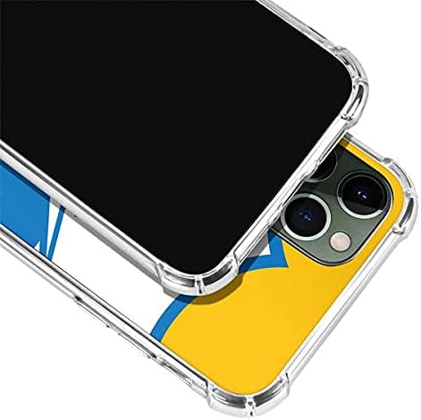 Skinit Clear Phone Case Compatible with iPhone 12 Pro - Officially Licensed NFL Los Angeles Chargers Retro Logo Design