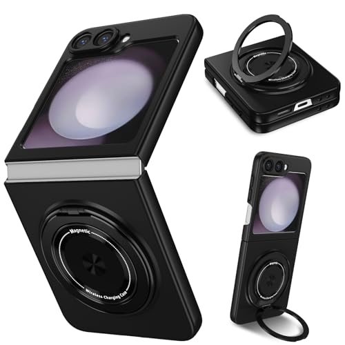 Protection militaire Samsung Z Flip 6 avec coque fine magnétique à anneau