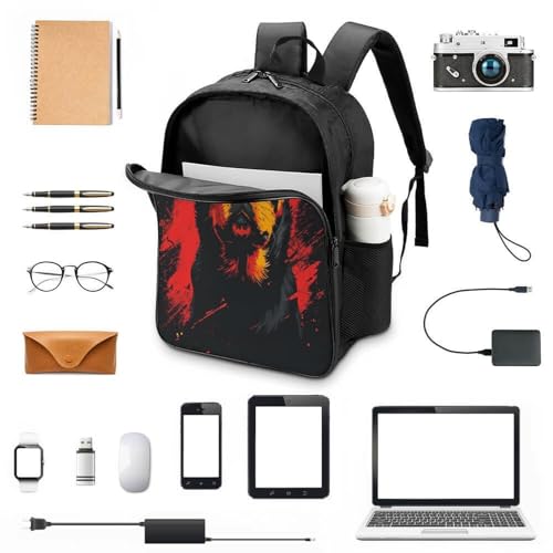 Regalos para niñas niños mochila Rottweiler escolar espaciosa e impermeable de 40cm 4