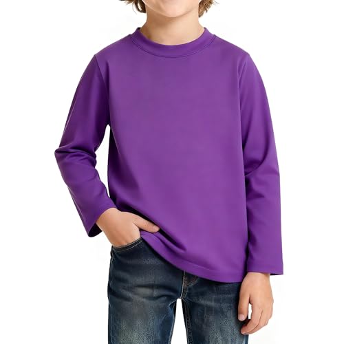 Image of Magic Park 6M-14Y Baby Short Long Sleeve Tee Tops Toddler T-Shirt Kids Solid Color Shirts Boys Girls Casual Blouse