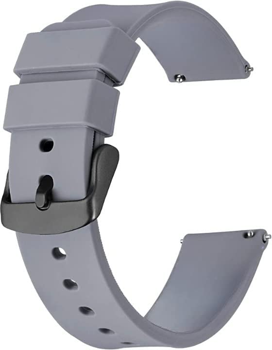 A3sprime Soft Silicone Universal Watch Strap Suitable for all 20mm Lugs Width Smartwatch - Set of 1 Pairs (Grey) (B0C72S3ZBZ) Amazon Price History, Amazon Price Tracker