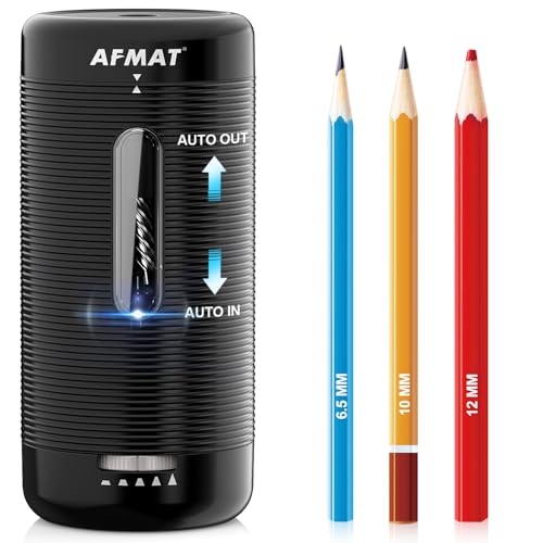 Taille-crayon électrique AFMAT PSC2 automatique pour ne plus casser les mines de 6,5 à 12mm
