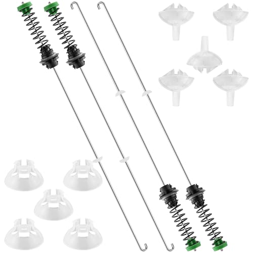 W11130362 Washer Suspension Rod Kit - 2026 Upgraded Fit for Whirl.pool May.tag Ken.more - Replaces W10594080 W10735786 - Fits Models WTW5000DW1/DW2/DW3 MVWC565FW1/FW2 MVWX655DW1 by AMI PARTS
