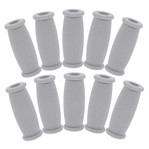 FOMIYES 10pcs Replacement Crutch Pads Hand Grips for Aluminum Crutches Latex- Material Comfortable