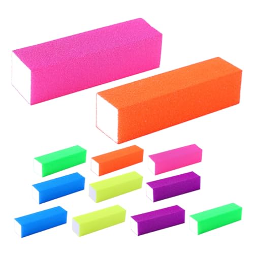 TOVINANNA 12pezzi Lucidatura Unghie per Riparazione Unghie Strumenti per Manicure Spugne per Blocchi Buffer per Manicure in Spugna