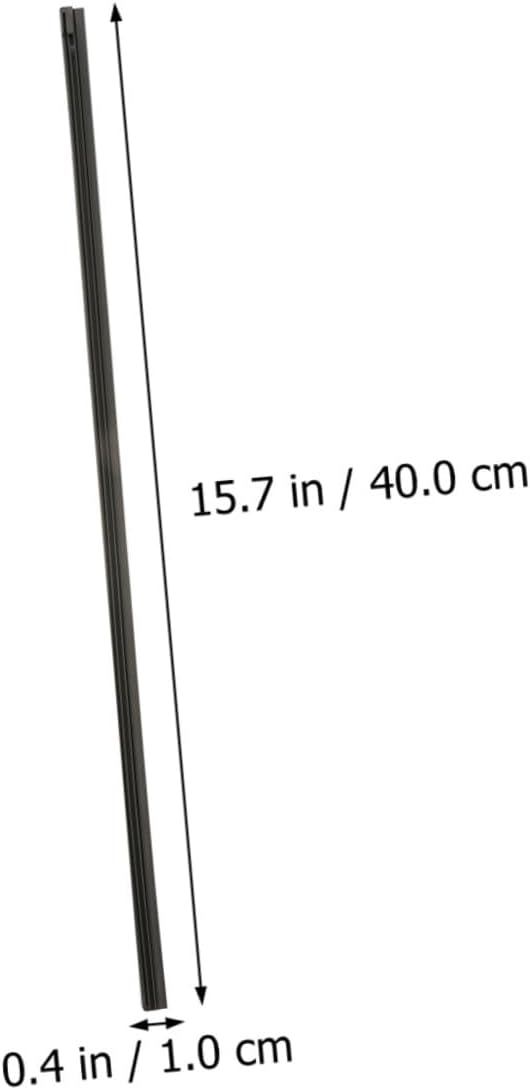 2pcs 16-inch Car Windshield Wiper Strips with Bone, 6mm Automotive Rubber Replacement for Front Window, Sturdy Auto Wiper Blades for All-season Use