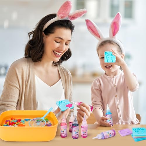 Eleanore’s Diary Wasser Elf Kit, Magisches Wasser Gel Spielzeug, Kreativer magischer Elfen-Wasserspielzeug mit 12 magischem Gel und 12 Formen, Wasser Malsets für Kinder 5 6 7 8 9 Jahre alt