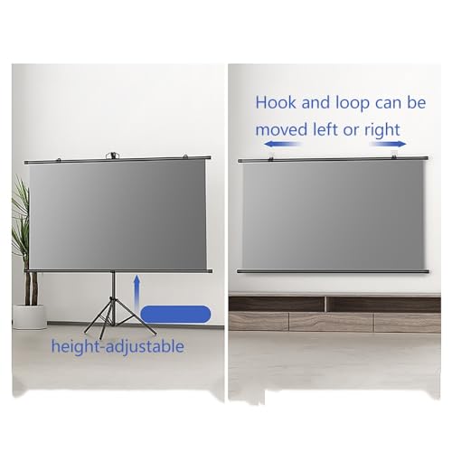Pantalla de Proyector Manual de 72" 16:9 con Soporte miniatura 4