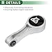 Motoforti Engine Motor Mount, Engine Mounting, for Dodge Journey 2.4L 2011-2020, No.5147774AC, Silver Tone