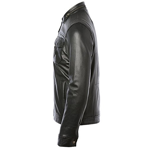 Image of Mens Tough Shady Genuine Lambskin Leather Jacket