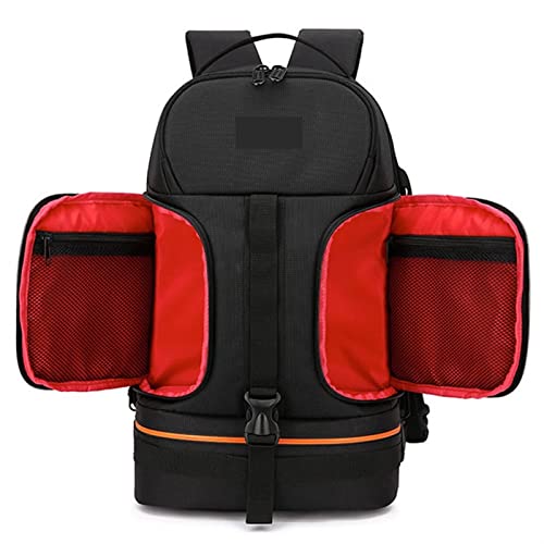 VBPCEFZTLK Video Impermeable Cámara Hombros Mochila W Fit Fit 15.6 Inch Latptop a Prueba de choques Soft Pedded Funda Bolsa de Fotos Bolso de la cámara(Black with Red)