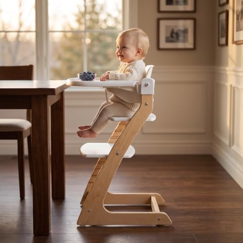 Image of Fornel Baby Set for 6-36 Months Babies with Backrest, Tray and Tray Cover to Convert The Fornel Chair into a Comfortable High Chair Includes Gliders and Harness