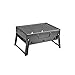 POHOVE Barbecue au charbon de bois pliable portable en acier inoxydable - 2 tailles - Pour extérieur, jardin, camping, terrasse, barbecue, fête, randonnée, pique-nique