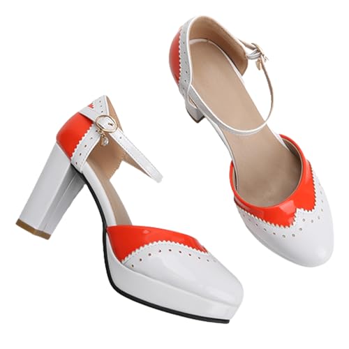 Image of MEOTINA Cute Bow Heels Mary Janes Shoes Women Dress Platform Strappy High Heels Kawaii Shoes