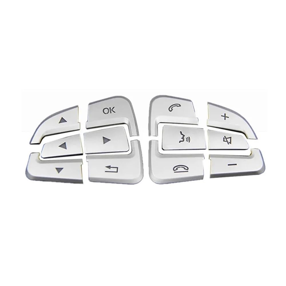 Steering Wheel Button Trim Car Steering Wheel Button Covers Trim Stickers for Benz for GLC X253 C Class W205 for CLA for GLA A X156 C117 W176