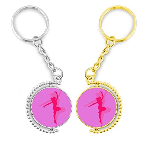 Porte-clés danse le ballet rose pour embellir votre sac à main de tous les jours