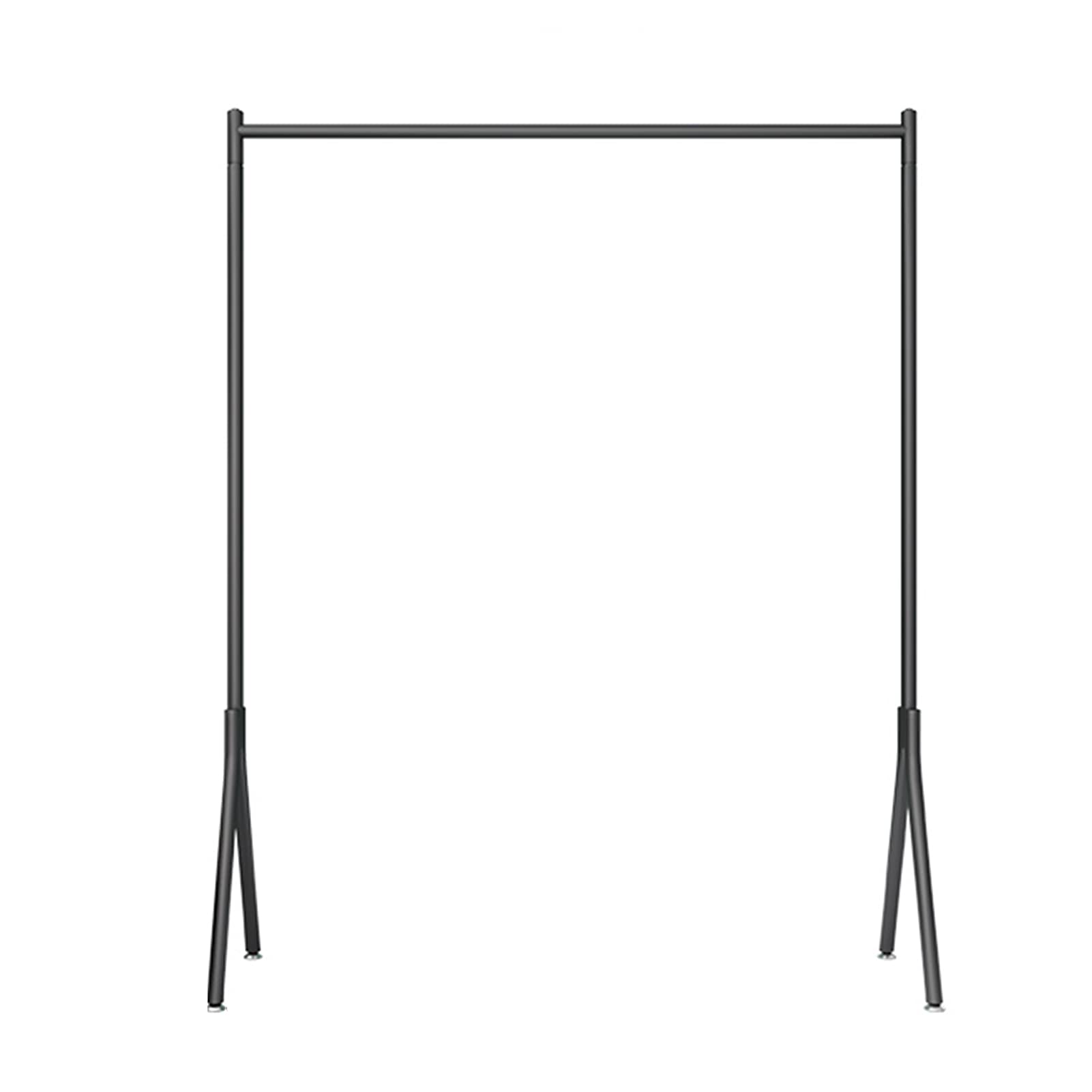 CENAP Garment Rack Clothes Rack Retail Display Clothing Rack Single Rod Metal Garment Rack Easy Assemble Coat Rack for Bedroom or Boutiques/Black/100 * 40 * 150Cm