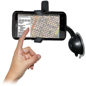 Amzer AMZ93824 Car Mount and Case System for HTC One X - Retail Packaging - Black