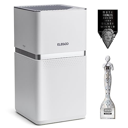 ELEGOO MARSMATE Air Purifier, Remove Up to 95% TVOC, Compatible with Mars 4 Series, Saturn 2, Saturn 8K, and Jupiter Res