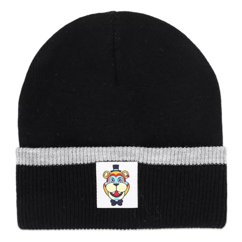 Image of Five Nights at Freddy's Beanie Set - FNAF Warm Winter Gear Bundle with 2 Five Nights at Freddy's Beanies, Stickers, More | FNAF Hats for Boys Multicolor