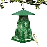 Colgador ajustable para pájaros: con un colgador ajustable, el para pájaros a prueba de ardillas proporciona ángulos de alimentación óptimos junto con un poste ajustable en altura y un gancho de metal a prueba de viento, lo que garantiza estabilidad durante el uso en exteriores y oportunidades de colocación versátiles, atendiendo a los entusiastas de las aves que buscan crear hábitats acogedores en sus jardines o patios libres de perturbaciones causadas por ardillas o elementos climátic