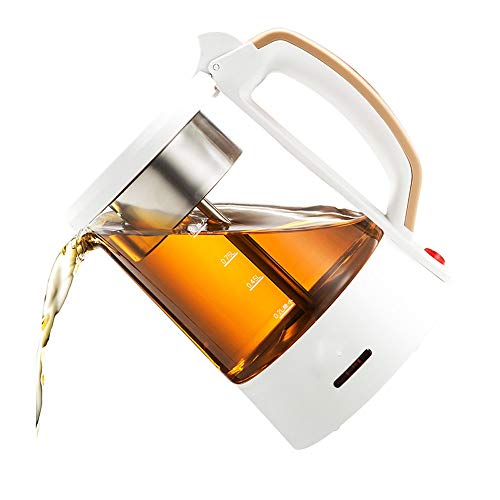 Hervidor eléctrico de vidrio 1.0 L con luz LED azul miniatura 4