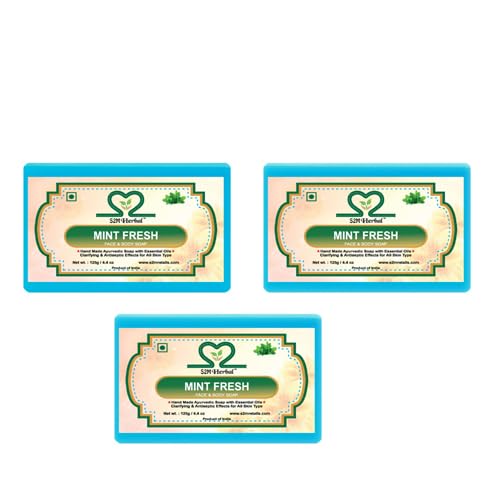 Image of Pure Mint Soap Pack Of 3 (3 x 125 g)