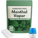 Berkland [20 Pack] Menthol Eucalyptus Humidifier Pads - Universal Vapor Pads for All Vks, Crane, Other Models - Vapopads - Natural Waterless Vaporizers Pads - Cold/Flu Symptom Relief