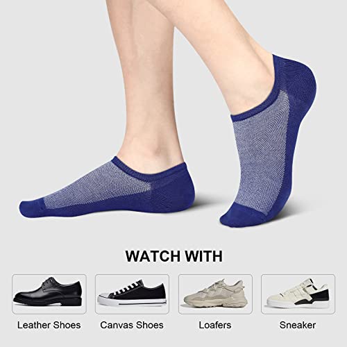 wernies No Show Men Socks, Low Cut Ankle Sock, Men Short Socks Casual Cotton Socks Size 6-10