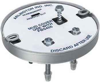Arlington FBS405 Steel Pan Ceiling Fan/Fixture Mounting Box 4.25 Inch x 0.57 Inch 6 Cubic-Inch