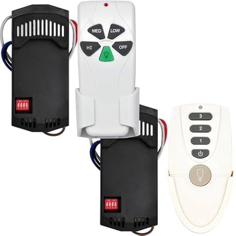 FAN28R/FAN-53T Kit + Fan28R/FAN51T Kit Bundles, Universal Ceiling Fan Remote Control Kit Replacement for Harbor Breeze Hampton Bay Hunter, Replace FAN-53T 2AAZPFAN-53T FAN-11T FAN-51T UC7030T Cover