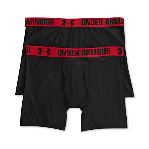 Under Armour 2-Pack HeatGear 6 Inch Boxer Shorts - Medium - Black