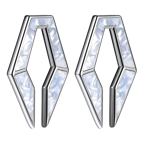 KOOBODY 2 unidades de pesas pesadas de acero inoxidable para orejas estiradas, para dilataciones, calibre 0G 1/2 pulgadas Cover