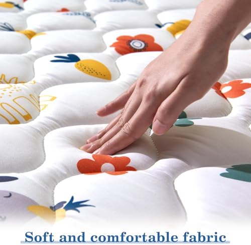 Odorless Premium Foam Foldable Baby Play Mat 71" X 59", Extra Large Thicker Activity Playmats for Babies,Toddlers, Infants, Soft Baby Mat for Floor,Play & Tummy Time,Machine Washable for Easy Care. - 2