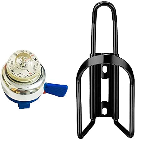 Wavva Bicycle Bell Thumb Compass Direction with Navigation and Water Bottle cage almunium(Black) (B095KQ35MM) Amazon Price History, Amazon Price Tracker