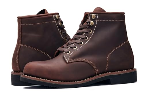 Golden Fox ‘Overlord’ Men’s 6-Inch Service Boot, Leather Welt, Premium Oiled Full Grain Leather, ASTM Rated4