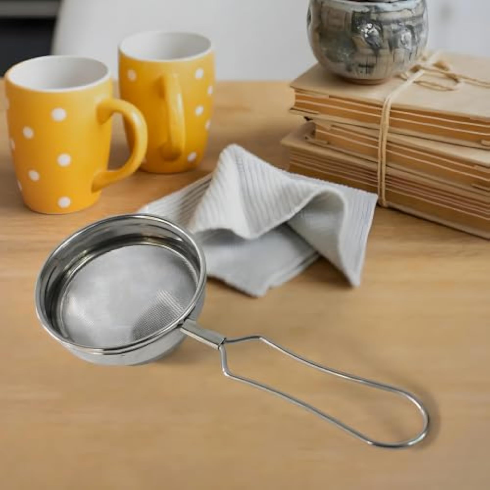 Stainless Steel Tea Strainer with Fine Mesh Filter
