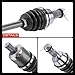 A-Premium Pair (2) Front CV Axle Shaft Assembly Compatible with Polaris Ranger 900 Diesel 2011-2014, Ranger Crew 900 Diesel 2012-2014, Driver and Passenger Side, Replace# 1332858