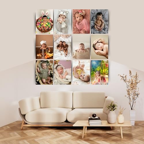 Image of Posters Inc Pack Of 12 Baby Posters,Wall Decoration Items For Living Room And Kitchen, Cute Baby Posters For Home Decor, Gifts For Pregnant Women And Best Friend, 8x12 Inches Size, 300 GSM Paper