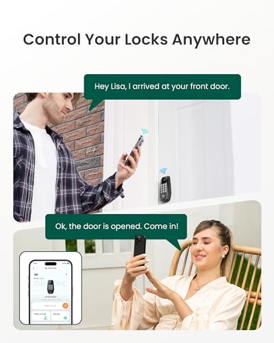 DESLOC C100 Plus WiFi Smart Door Lock with Keypad, Visual Display - image 4