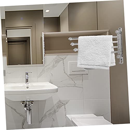 Barre pivotante pour serviettes anti rouille fixation ventouse