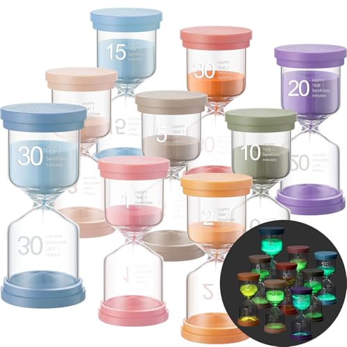 Relaxweex 9 Pack Colorful Hourglass