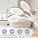 Professional Facial Steamer, 2 in 1 Facial Steamer with 5X Magnifying Lamp for Deep Cleansing and Hydration, Face Steamer on Wheels with Time Setting, Estheticians Steamer for Spa, Salon and Home Use