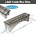 HuGuWdy Clipper Guard Holder，Clipper Holder with 10 Slots Barber Accessories Barber Supplies Professional Organizer Hair Clipper Guards Set Fits for Clipper Guard with Color Coded（1/16