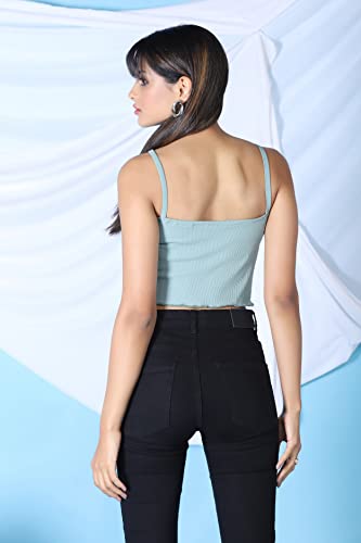 Image of GRECIILOOKS Women's Fashion Tops - Crop Tops, Loose Fit Oversized Shirts & Stylish Korean Tank Tops for Summer Wear