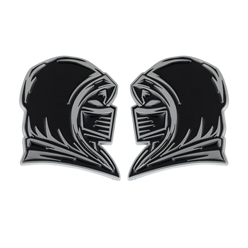 Image of Ninja Emblem, Custom 3D Car Badge - Universal Exterior Accessories for Car, Truck, SUV, Motorcycle (Set of 2) (Chrome)